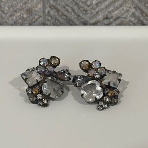Elegant Crystal Cluster Earrings